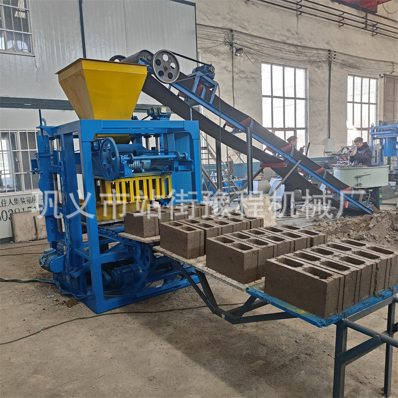 4-24全套压砖机器Fully automatic cement brick making machine