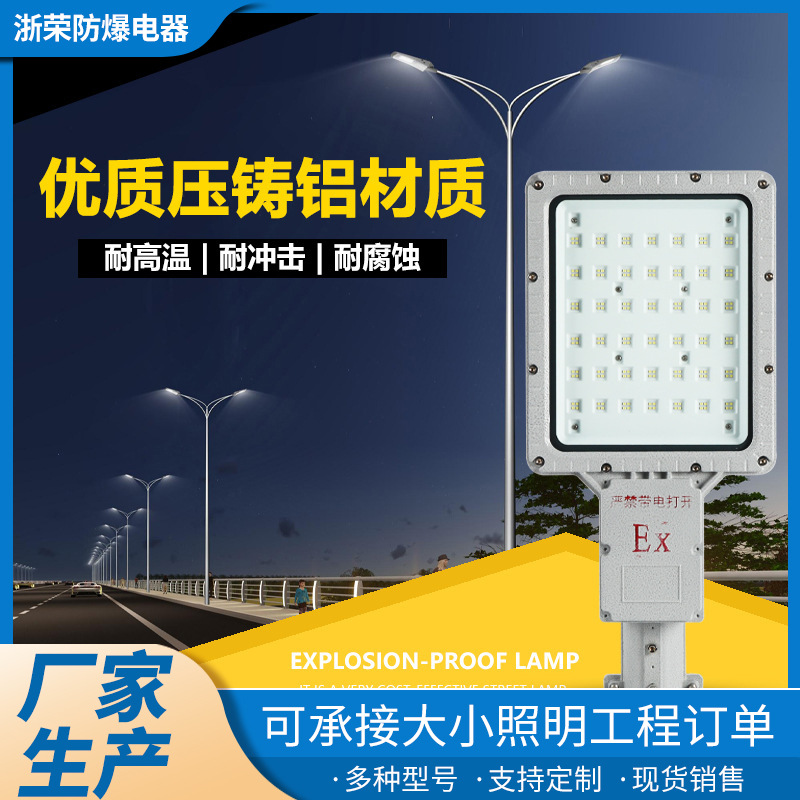 LED防爆路灯投光灯加气加油站照明灯化工厂高亮户外高杆路灯头