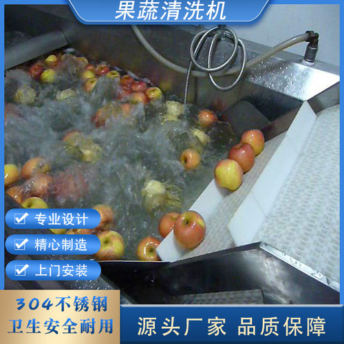 水果蔬菜清洗加工成套设备 秋葵茄子气泡清洗机 商用蘑菇清洗设备