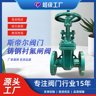 厂家供应天津Z41F46 耐腐蚀钢制 16C 法兰式 铸钢衬氟闸阀