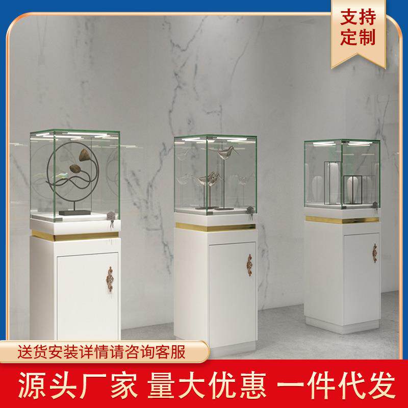 厂家直供珠宝展柜台珍珠项链展示柜文物收藏品体验台设计饰品柜