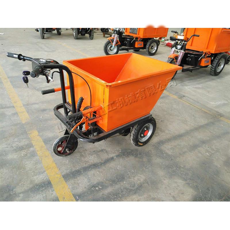 家用小电动手推翻斗车建筑工运推地垃圾转车推型-粮食用电手车