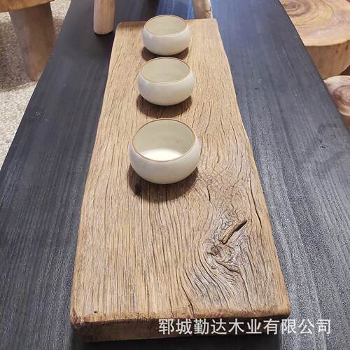 板老榆木化木板材实木老门旧木板复古茶桌茶·盘吧台板风民装宿饰