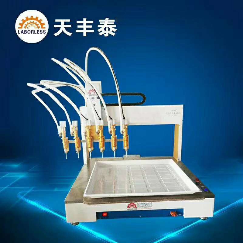 天丰泰一出打胶六面板灯平板灯硅橡胶全自动点胶机厂家直销