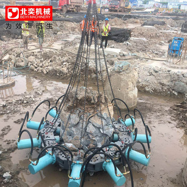 2024新款破桩头机器卡特挖机装上破桩机 1米5圆形灌注桩破拆器