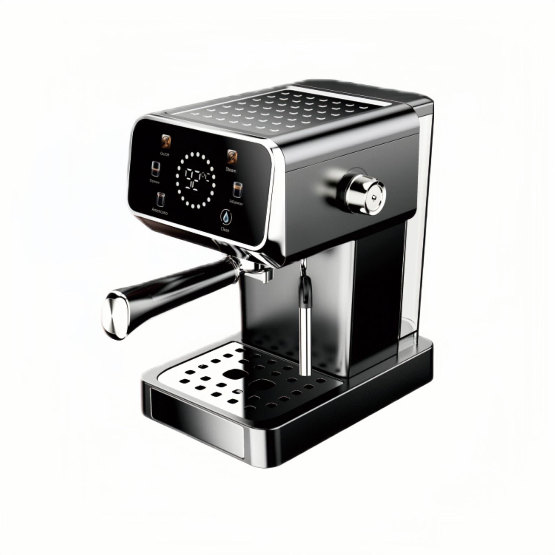 新意式咖啡机小型家用咖啡蒸汽双模式20bar高压泵萃取咖啡粉跨境