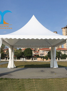 广告展览美食节摊位尖顶帐篷 户外婚庆四角锥顶篷房 Pagoda tents