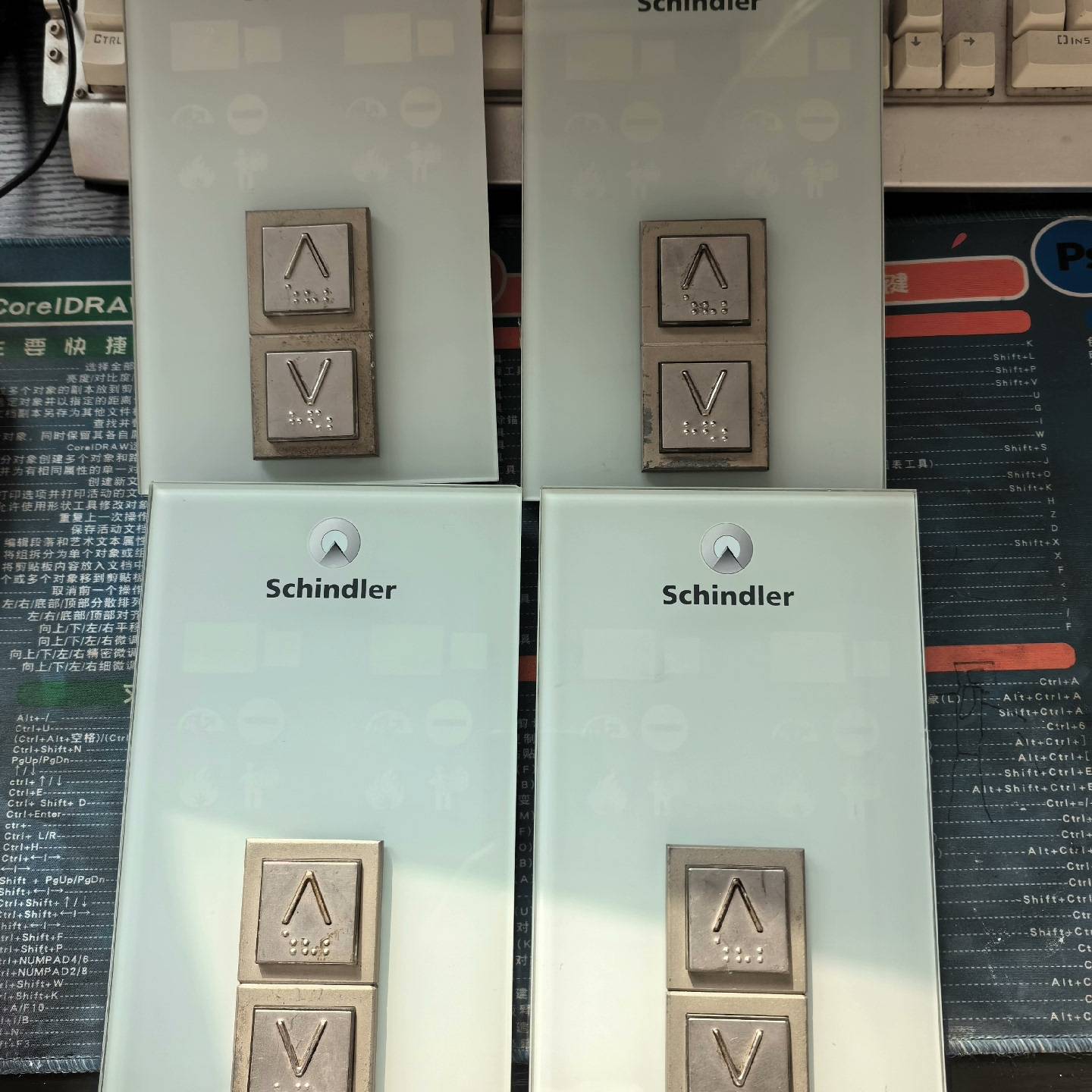 议价3300 3600电梯3300AP机械式并联按钮外呼壳