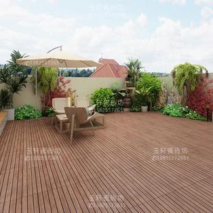 木纹砖 露台地板砖彷实木阳台瓷砖600x600室外庭院防滑地砖网红砖