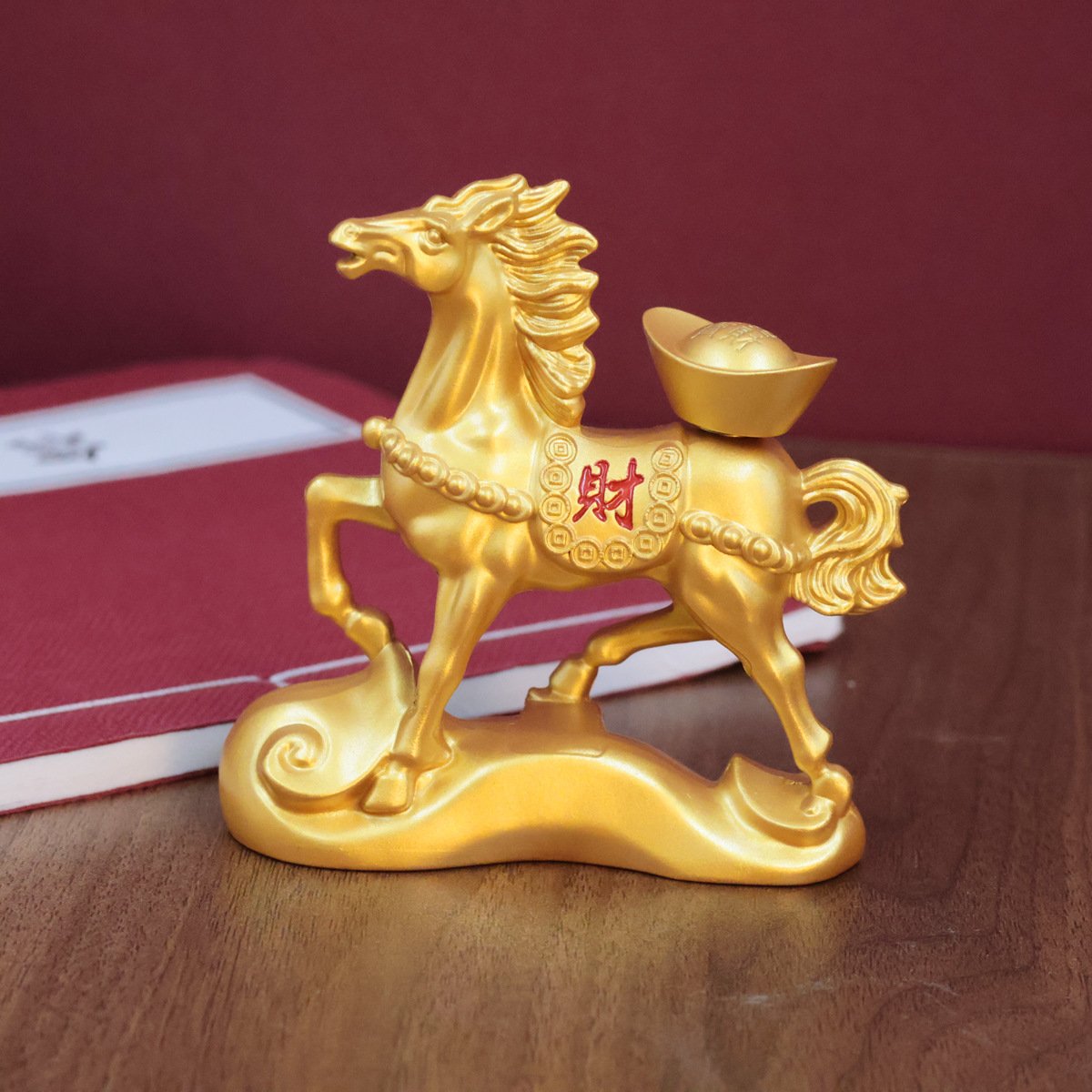 轻奢现代马摆件马上发财摆件马上有钱摆件酒柜客厅家居装饰工艺品