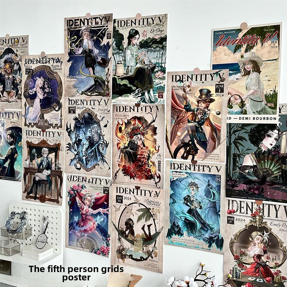 ins卡通动漫第五人格海报中小学生房间卧室墙上背景装饰布置墙贴