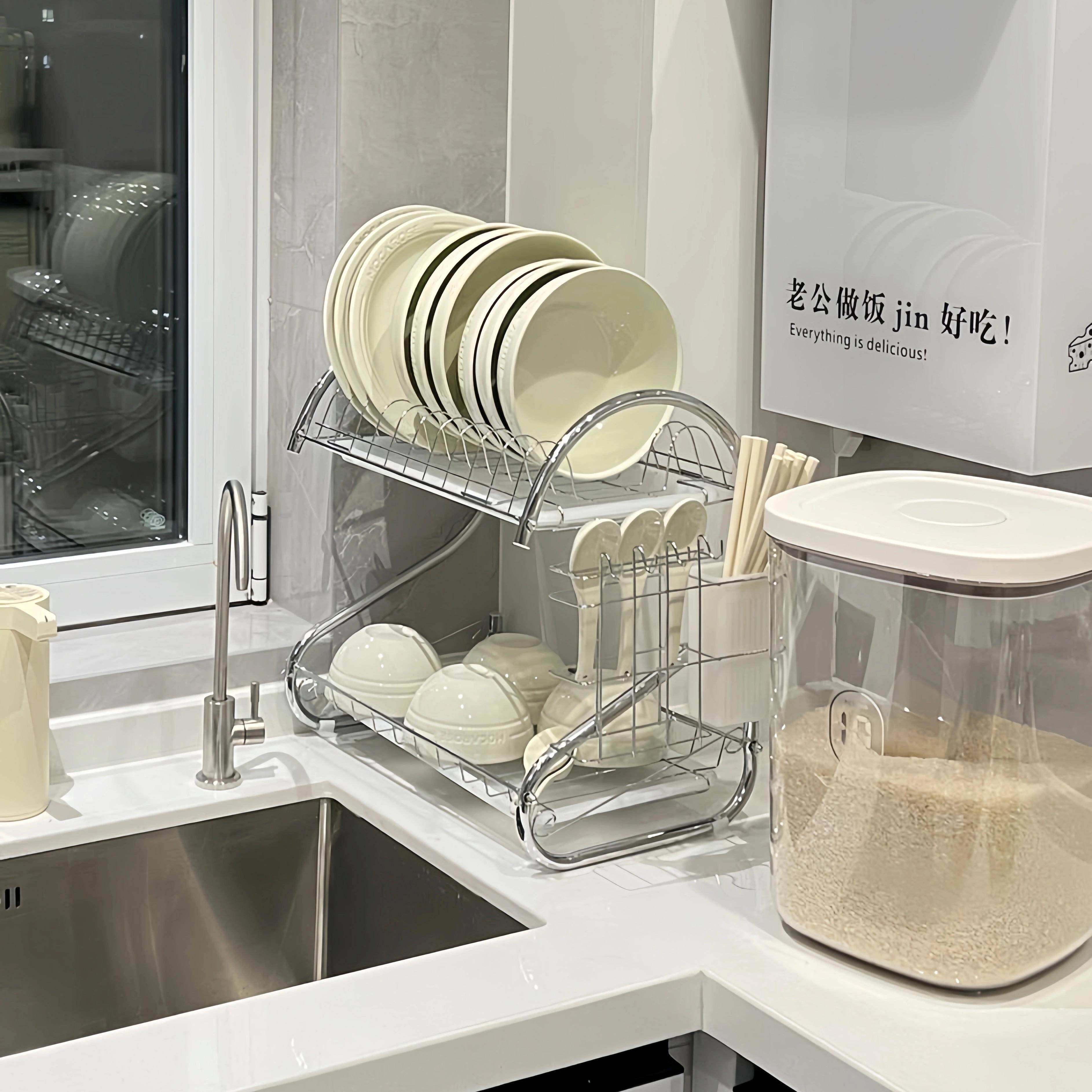 厨房碗碟置物架碗盘筷子水杯收纳层架托 托沥水架家用不锈钢陈列,厨房/烹饪用具,碗架,淘宝优惠券,粉丝福利购,淘宝优惠卷