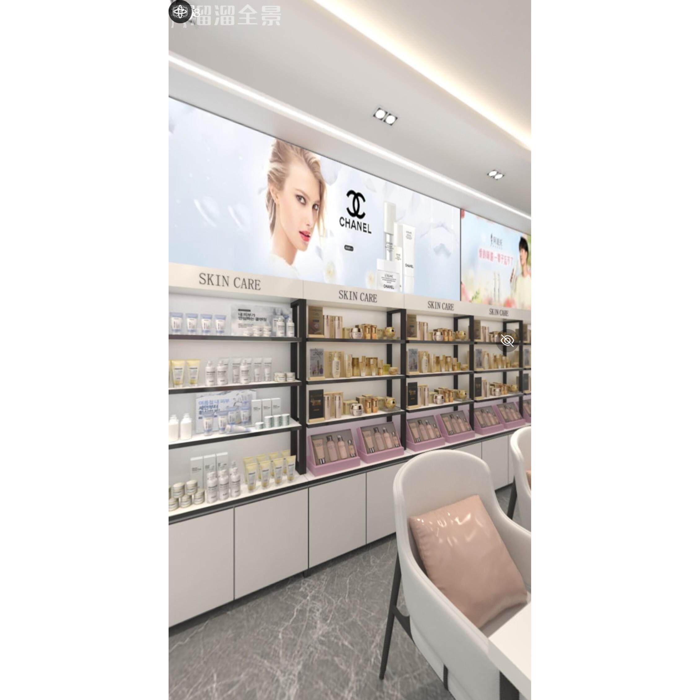 新款烤漆化妆品展示柜产品展示柜美容院展示柜