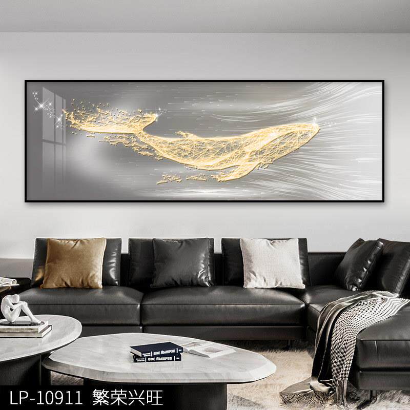 2026款简约沙发背景墙装饰画现代轻奢客厅挂画抽象横幅画墙画壁画