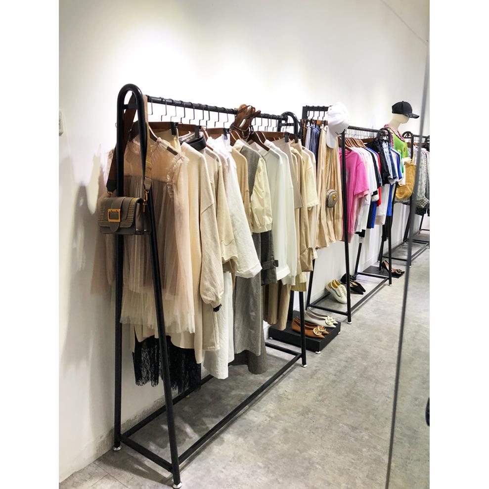 特价服装店展示架落地式挂衣架女装侧挂高档礼服婚纱专用铁艺架