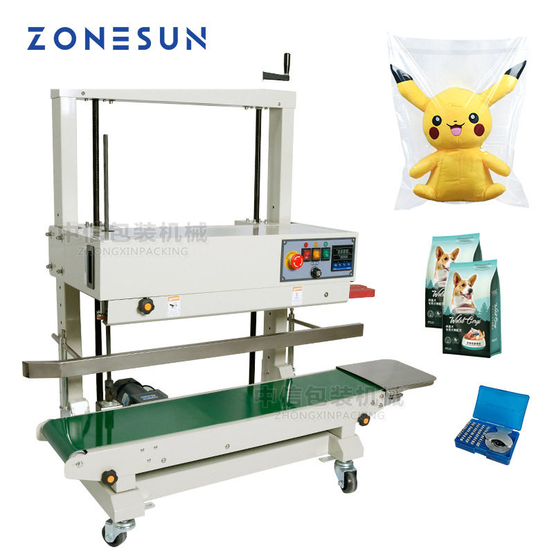 ZONESUN  全自动立式连续封口机 大型塑料PE膜袋复合胶袋封口机,包装,五金配件包装,淘宝优惠券,粉丝福利购,淘宝优惠卷