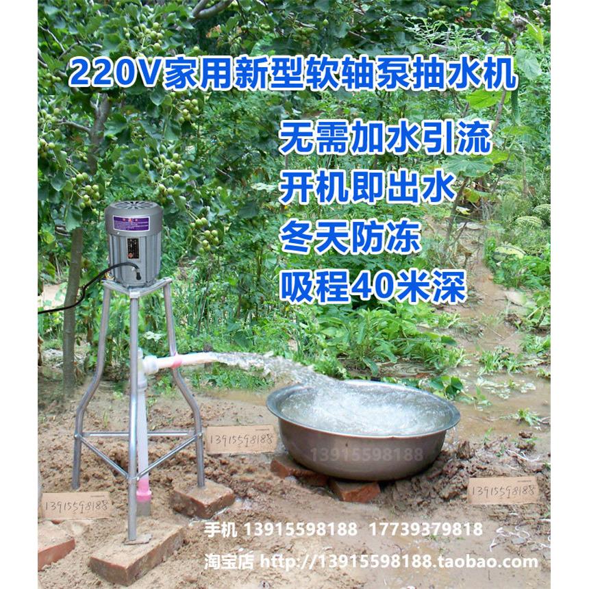 加强型软轴泵 螺杆泵自吸泵自动抽水机潜水泵深井水泵洋井泵电机