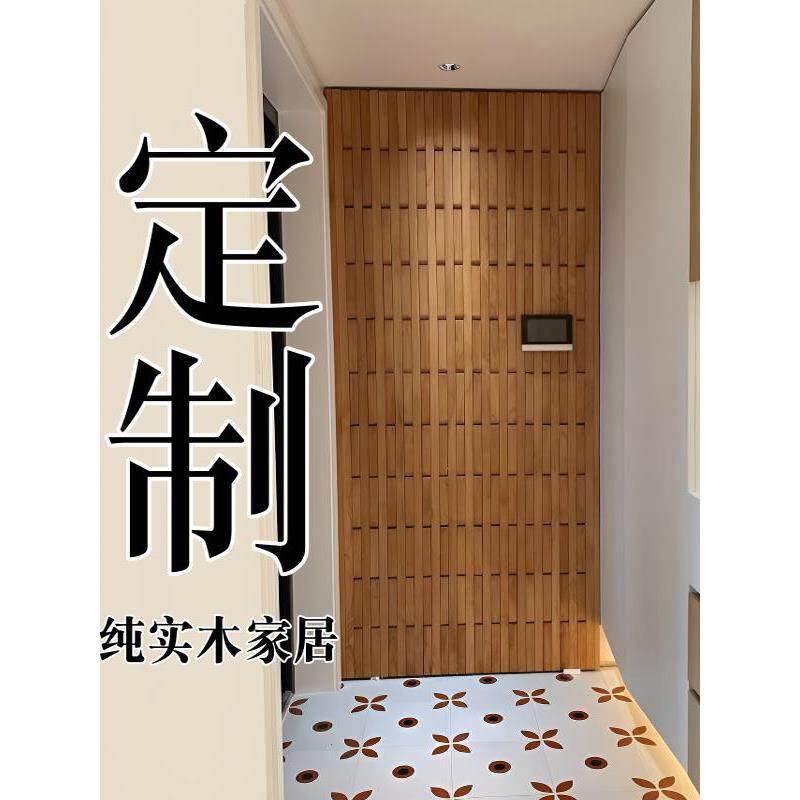 钢琴键式挂衣架入户玄关卧室挂衣区衣架墙上壁挂实木衣架实木衣架