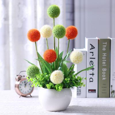 假花仿真花客厅摆设装饰塑料花束餐桌花摆件花艺绢花室内插花盆栽