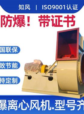 防爆风机 带防爆合格证书 矿用防爆 ExdIICT4 BT4 真防爆离心风机