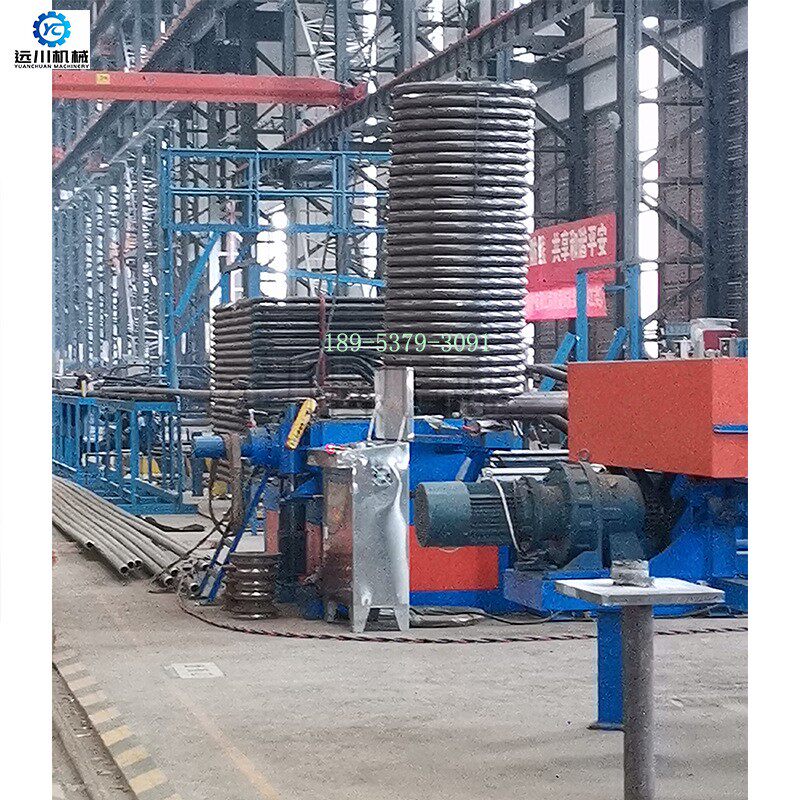 大管径钢管螺旋盘管机 不锈钢管螺旋卷圆机 锅炉加热管螺旋盘圆机