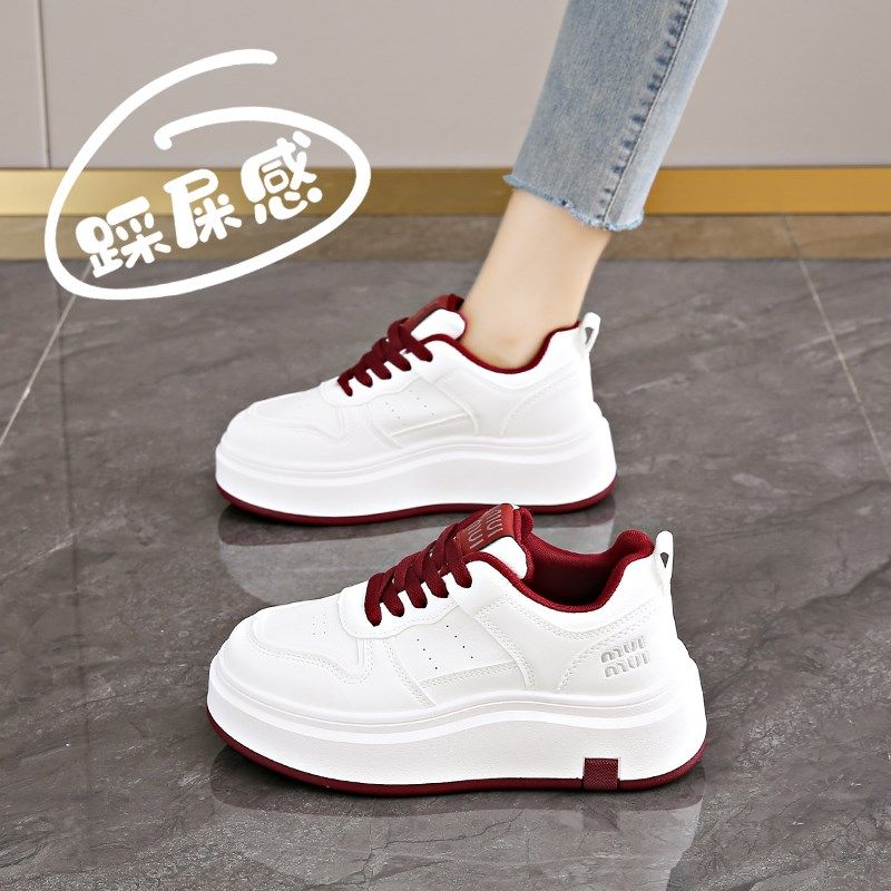 女士厚底小白鞋配裙子2025春季新款爆款真皮休闲鞋小码34板鞋女款,女鞋,时尚休闲鞋,淘宝优惠券,粉丝福利购,淘宝优惠卷