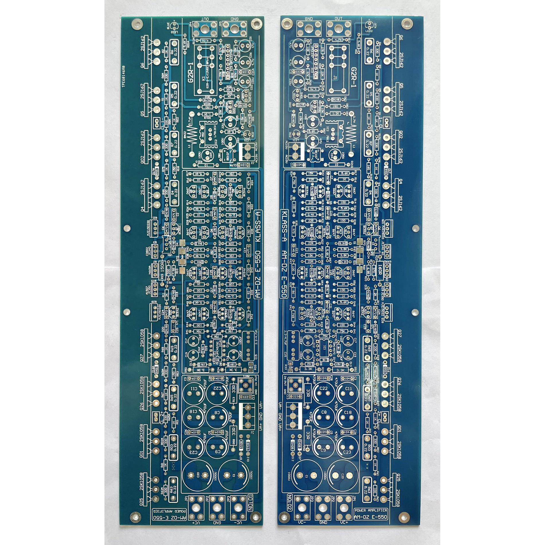 金嗓子E550场效电晶体甲类功放板E405纯后级 PCB空板 一对价
