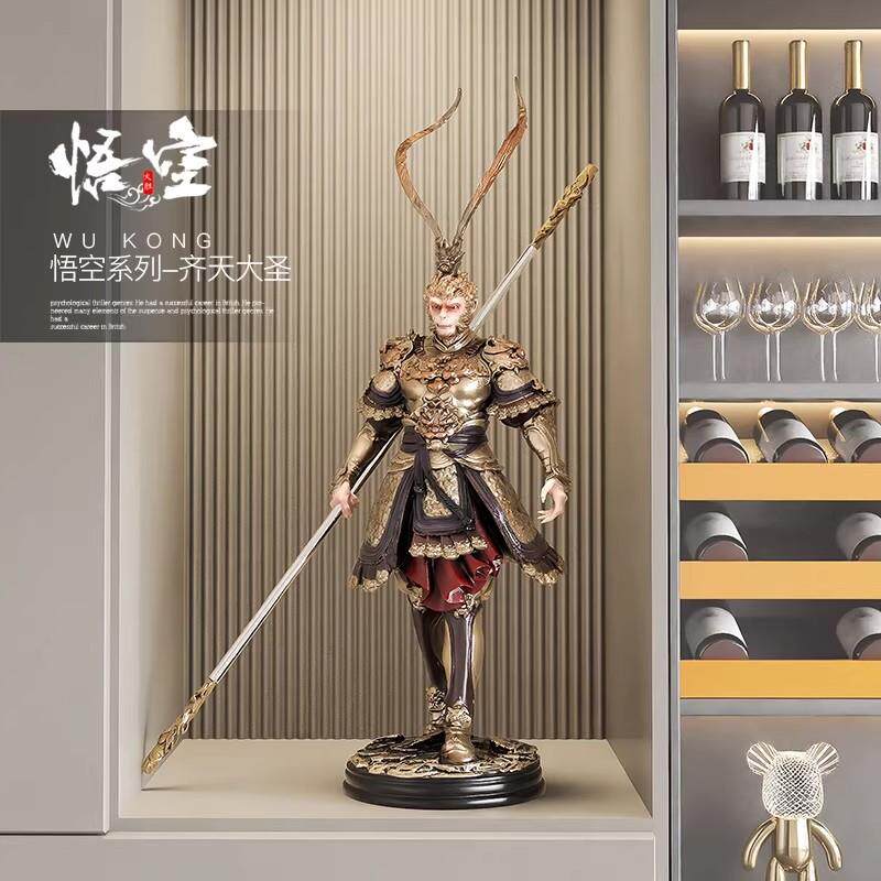 斗战胜佛孙悟空摆件客厅办公室装饰摆件家具工艺品玄关高端摆件
