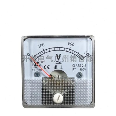 宇泰仪表 指针式交流电压表电流表 YT50-5A YT50-300V