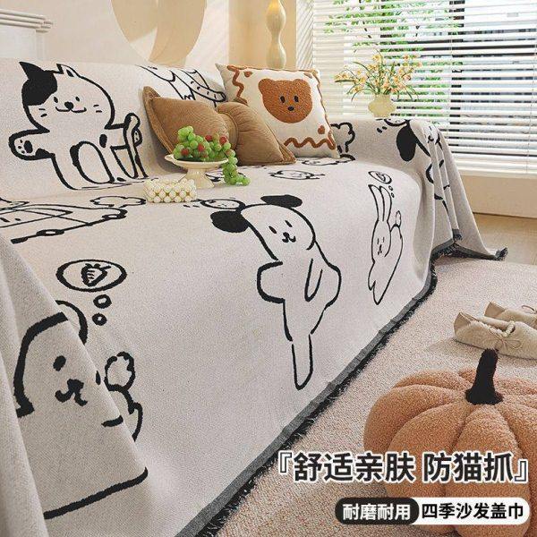 沙发盖布巾四季通用防滑一整张全盖沙发巾简约卡通新款套罩坐垫,居家布艺,沙发套,淘宝优惠券,粉丝福利购,淘宝优惠卷
