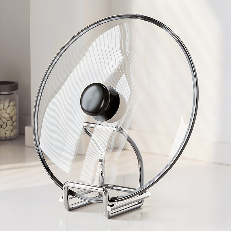 304不锈钢锅盖架厨房台面珐琅锅盖置物架V砧板架收纳支架