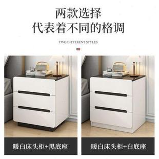 家用床头柜简约现代卧室小型边柜迷你轻奢简易置物架收纳储物柜子