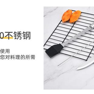厂家 户外家用烧烤工具组合 便携手提铝箱BBQ五件套套装