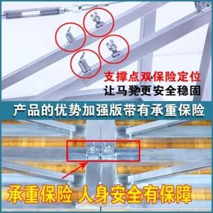 升降子家用便携竹节伸缩梯多功能工程折叠爬楼梯