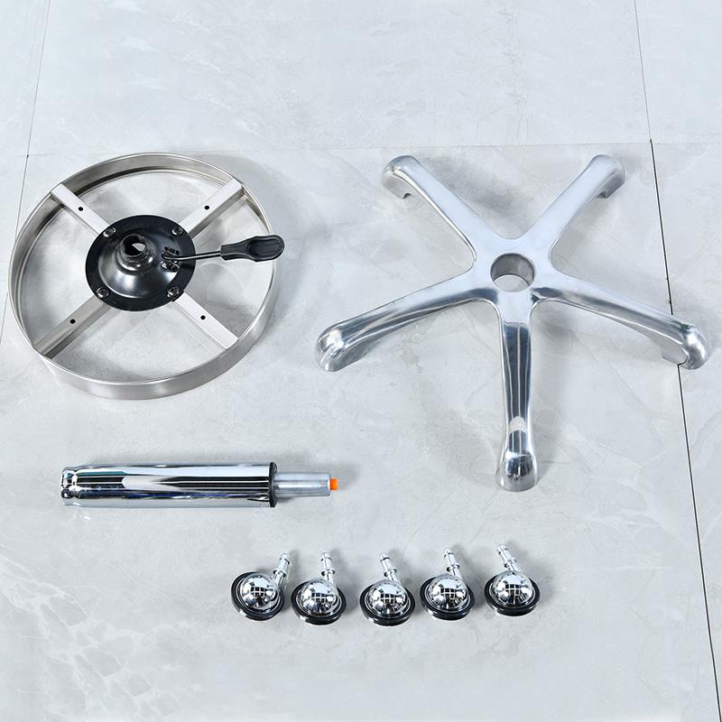 大工凳美容凳旋转升降椅配件不缠发实心轮铝合金地脚高强度万向轮