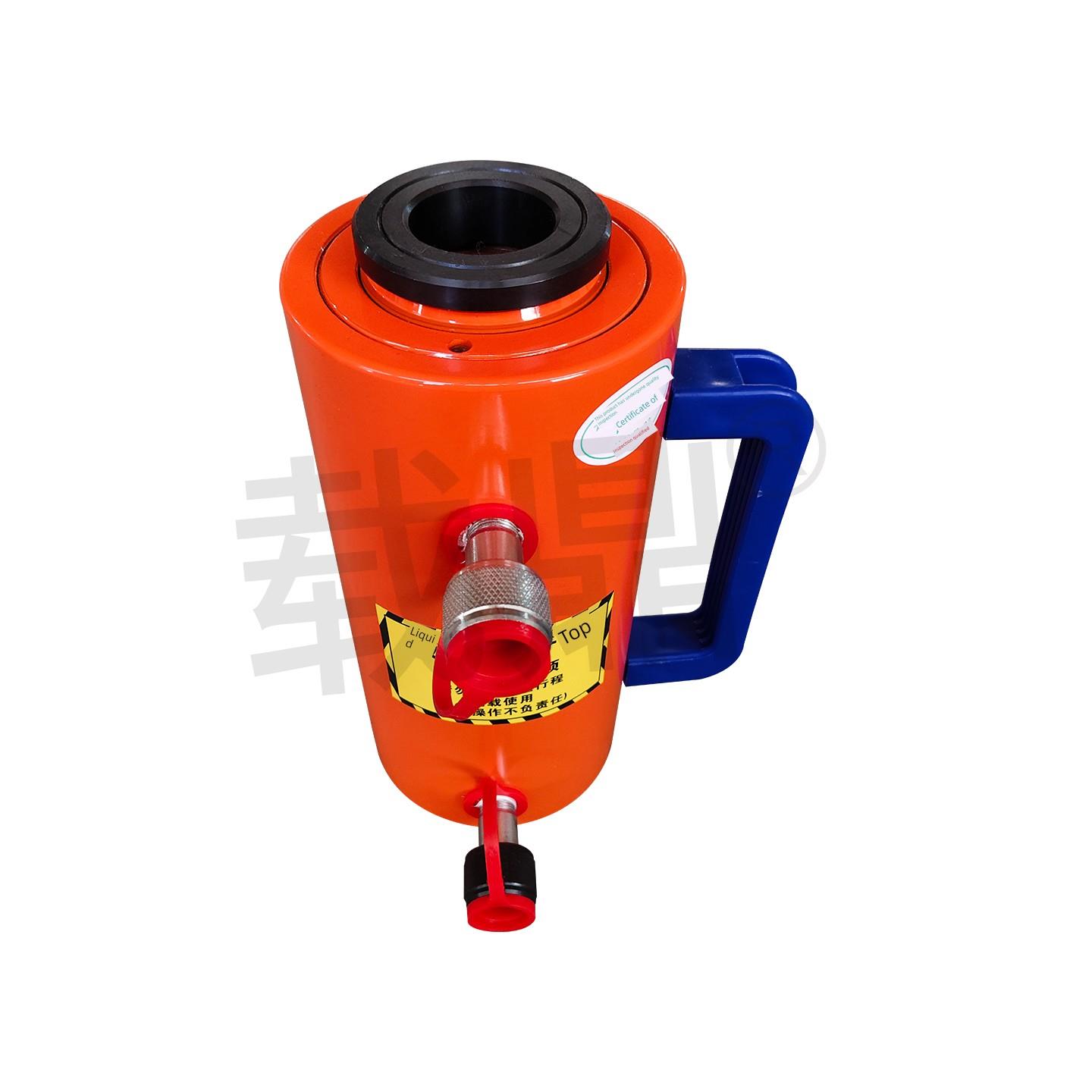 双作用中空0kg顶定制30t50吨中空液压缸0kg顶分离卧式液压缸