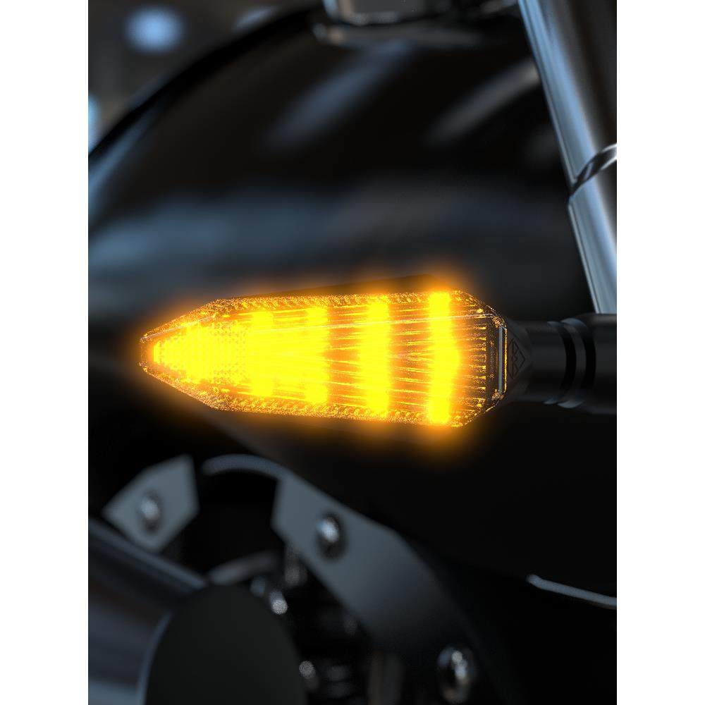 灵兽适用春风450SR后转向灯xo狒狒改装LED灯总成电动车防水摩托车