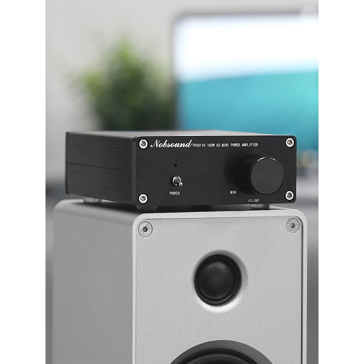 Nobsound TPA3116 200W数字功放机D类HiFi立体声大功率专业放大器