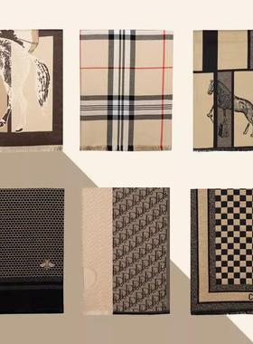 样板房围巾摆件装饰围巾衣帽间卧室挂衣架意式轻奢围巾软装陈列品