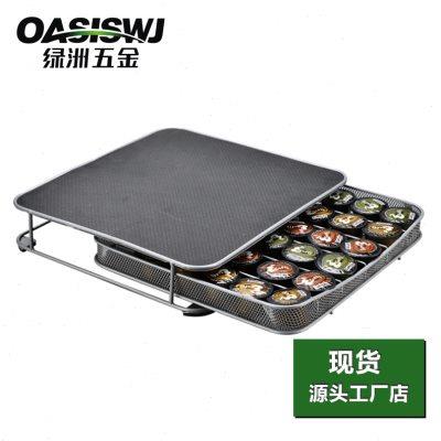 OASISWJ 咖啡机底座 收纳胶囊caffitaly36颗咖啡机配件胶囊收纳盒