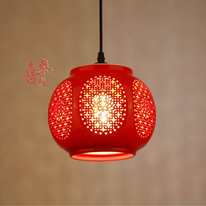 红灯笼红色阳台灯笼灯过道玄关吊灯门厅走道灯中式陶瓷小吊灯笼,家装灯饰光源,床头/玄关/吧台/过道吊灯,淘宝优惠券,粉丝福利购,淘宝优惠卷