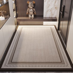 高端入户门吸水亚麻地垫防滑耐用进门玄关地毯防尘蹭土门内外脚垫