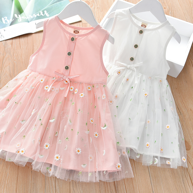 女童背心裙子夏装儿童夏季连衣裙洋气韩版2020新款薄款小女孩公主