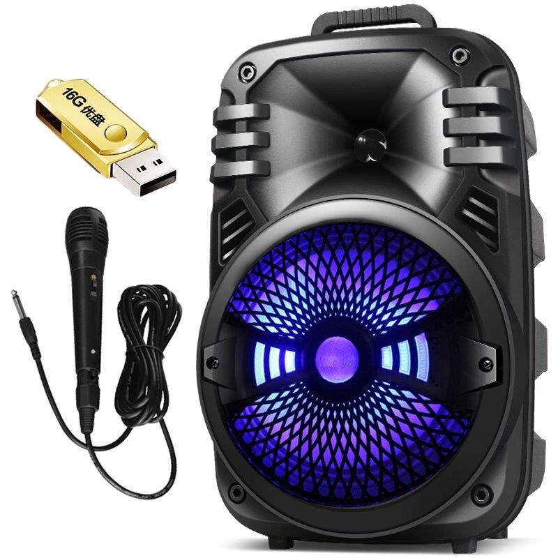 拼搏者便携式广场舞音响大功率户外蓝牙音L箱低音炮手提门店大音