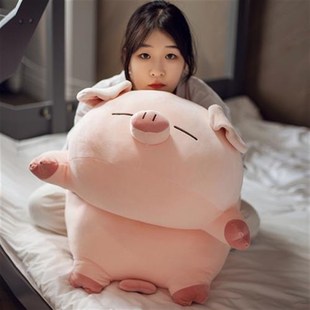 小猪猪抱枕女生睡l觉专用玩偶抱着睡觉的公仔大号布娃娃女孩抱着