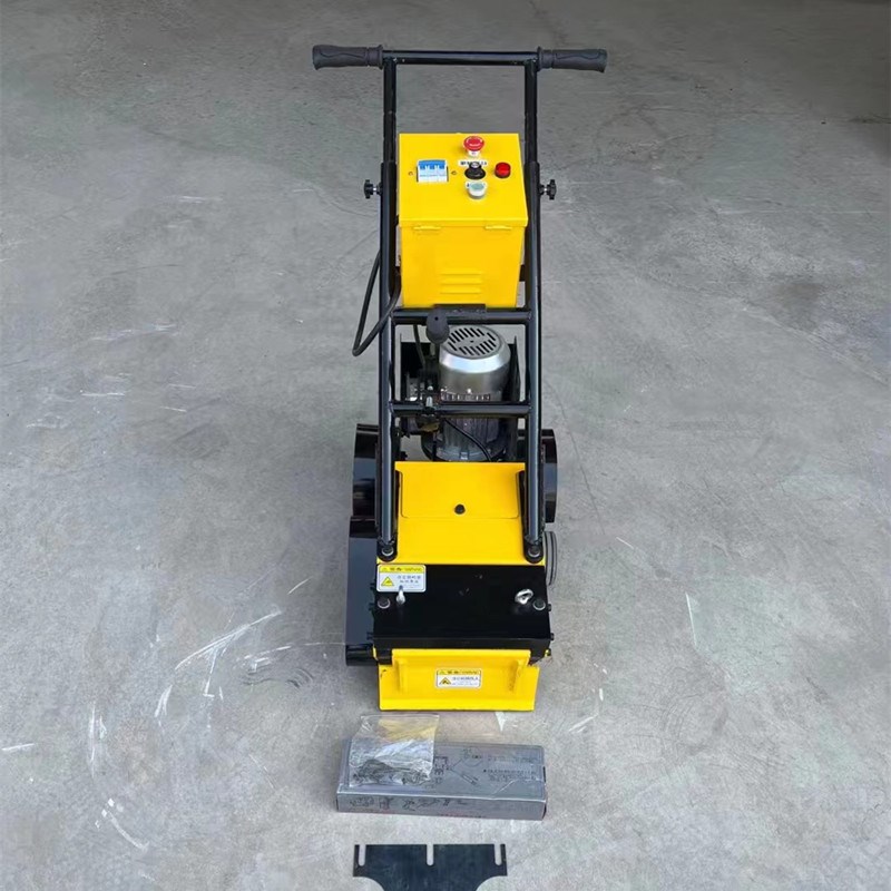 广场操场篮球场橡胶地面清理机PU颗粒旧涂料铲除机塑胶跑道铲削机