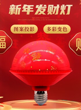 龙年福字彩灯家用氛围灯节日彩z灯喜庆春节灯红色发财灯招财福字