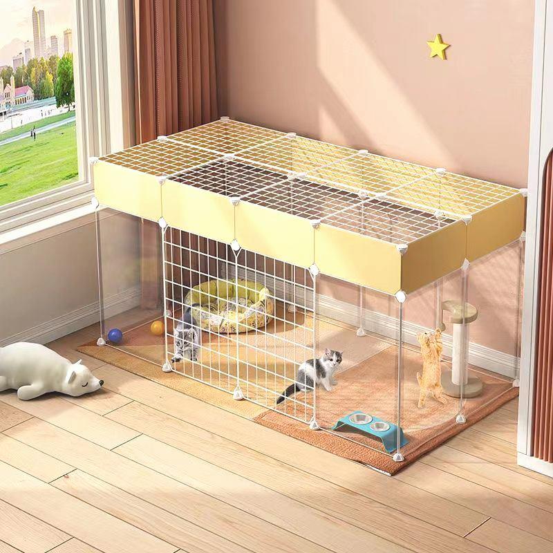 猫围栏猫笼子家用宠物栅栏室内超大空间猫咪隔离挡板幼猫护栏防跳