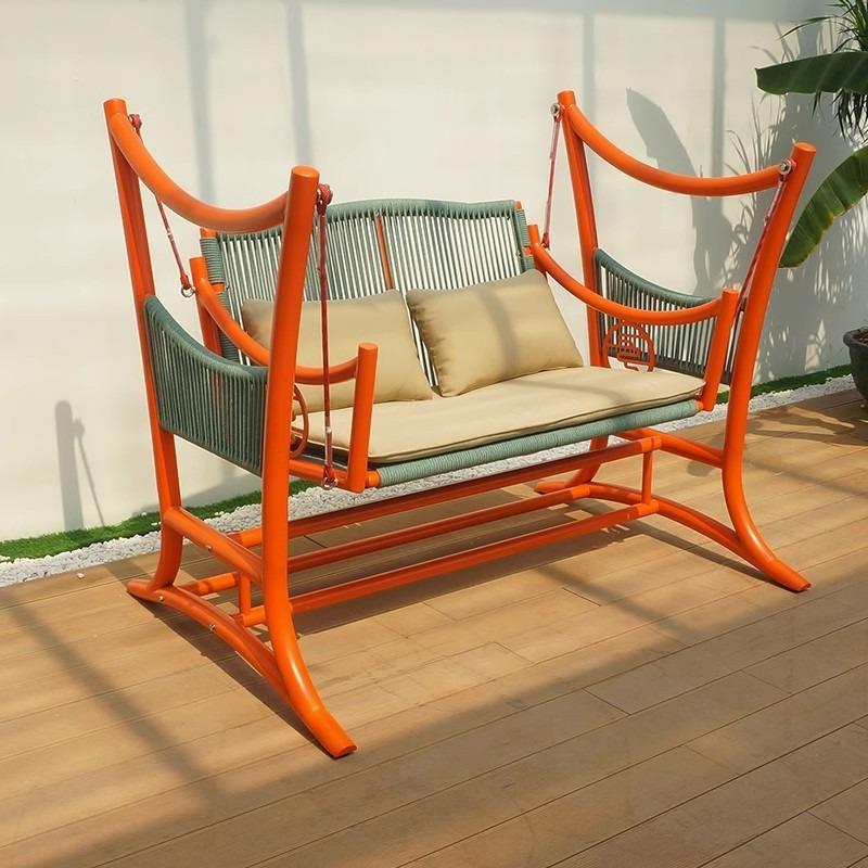 户外秋千庭院荡秋千网红花园小院摇摇椅室外吊床双人阳台吊椅摇篮