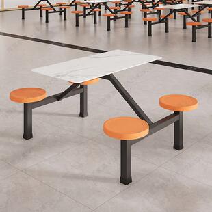 采购产品食堂桌椅,学校员工餐厅桌椅,Pp塑料桌椅,一件式桌椅,